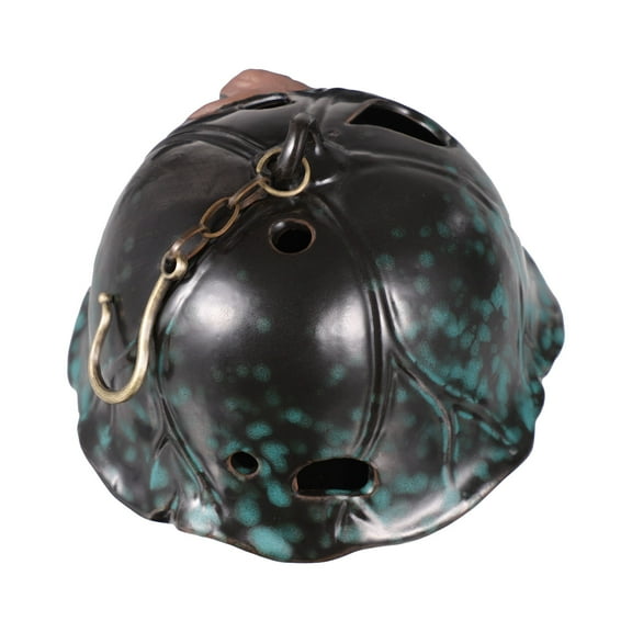 Raindrops Creative Green Ceramic Incense Burner Hanging Censer for Decoration in Yoga Studio Bedroom and Meditation Room