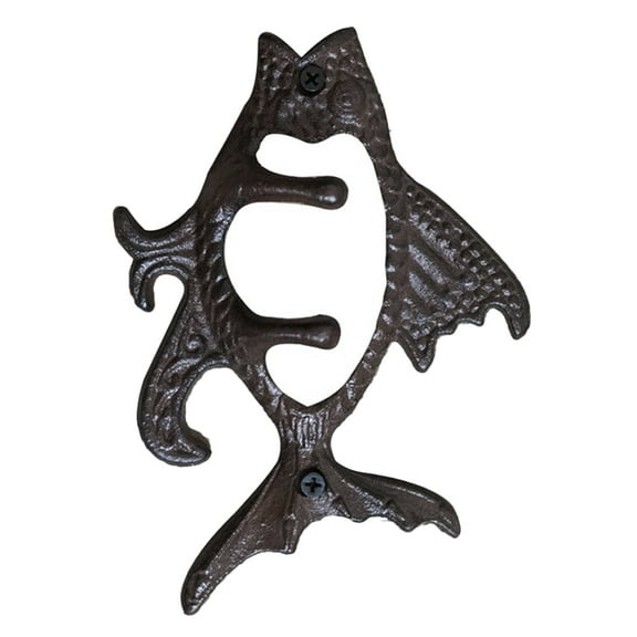 Raindrops American Style Cast Iron Wall Hook Coffee Finish Decorative Organizer for Clothes