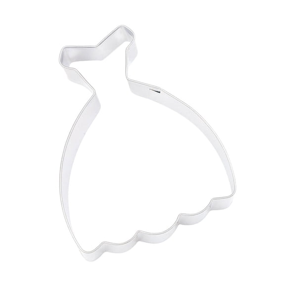 Raindrops Stainless Steel Skirt Shape Cookie Cutter Set Easy to Use Fondant Biscuit Mold