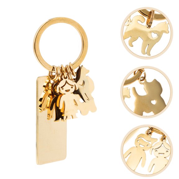 Raindrops Fashionable Keyring for Dad 1Pcs 1.6x0.7in