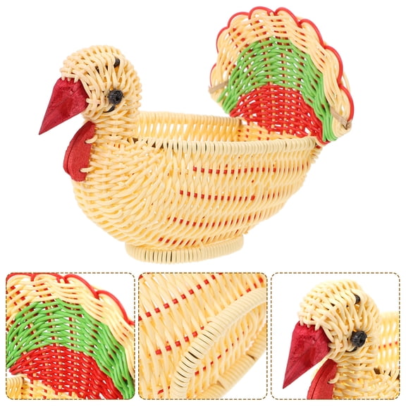 USHOBE Woven Storage Basket in Assorted Colors, 1 Piece, 9.04 x 6.29 x 4.72 Inches, Durable and Stylish Organizer