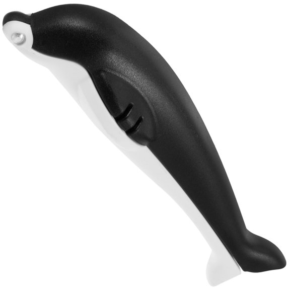 Raindrops Chestnut Cutter with Cartoon Design for Nut Opening at Home Black ABS and Stainless Steel