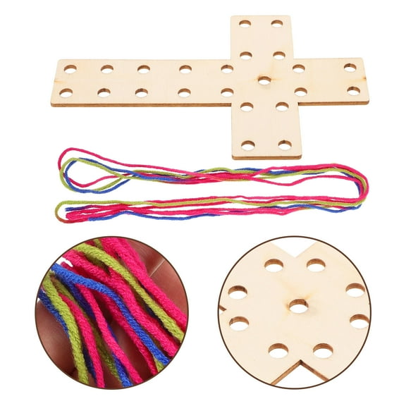 Raindrops Cross Weaving Supplies Knitting Base Stitch Kits for Adults