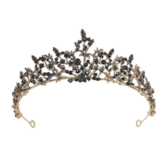 Raindrops Vintage Style Wedding Headdress Elegant Bride Headdress Black 1Pack