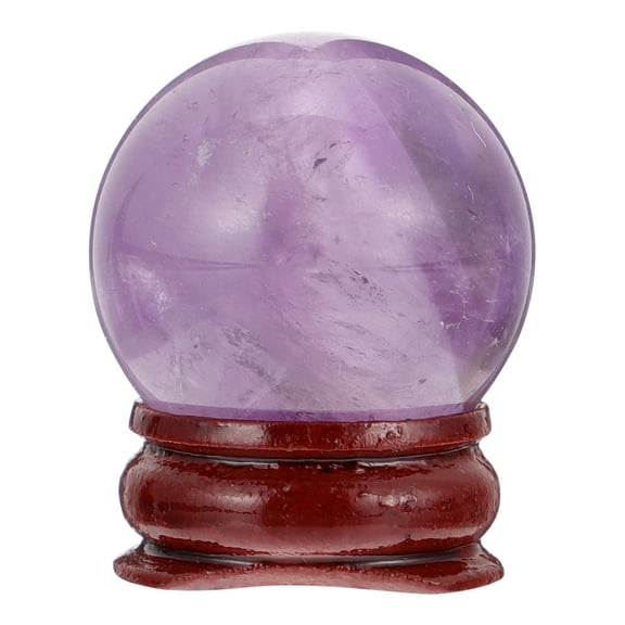 Raindrops Crystal Ball Ornament Purple Amethyst 1Pcs 1.18In