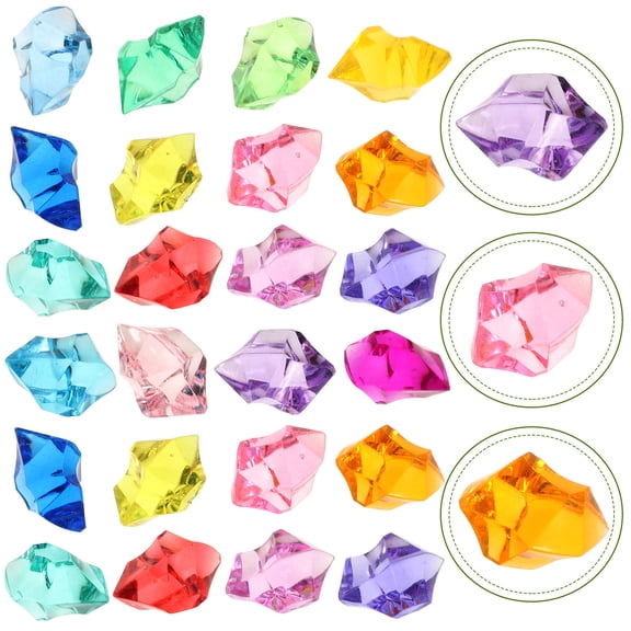 Raindrops Cube Faux Ice Cubes Plastic Clear Crystals Effects Simulation Rocks