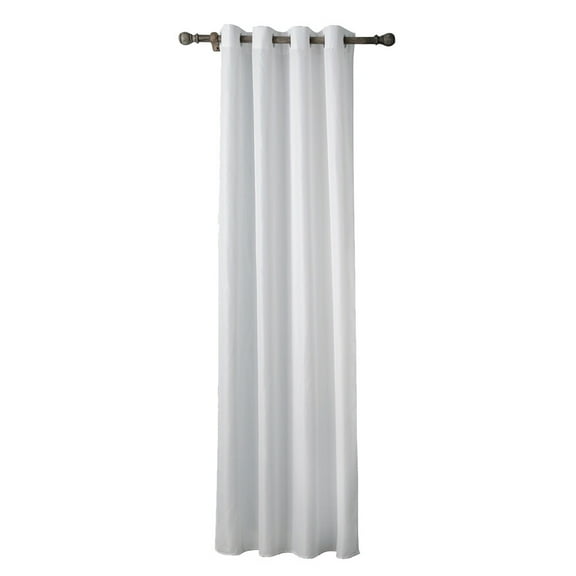 Raindrops White Window Curtain with Smooth Slide Design for Office and Hotel Use
