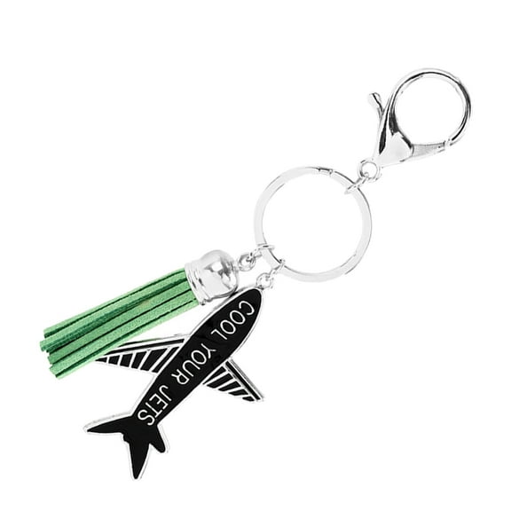 Raindrops Cute Key Ring Airplane Keychains Bulk Hanging Keychain Decoration Zinc Alloy 1Set for Travel