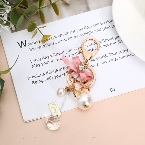 Raindrops Multi-Color Bow Keychain Charm for Purse, Car Keys, Backpacks, and Accessories Stylish Design