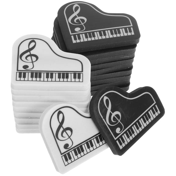 Raindrops Cute Piano Shaped Erasers for Students Suitable for Homework and Classroom Rewards Assorted Color pcs