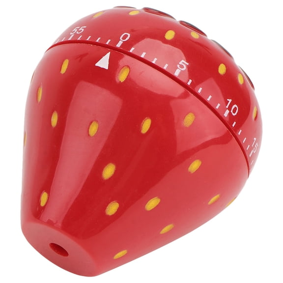 Raindrops Cute Red Mechanical Kitchen Timer for Cooking with Countdown Function Compact Design 1 Count