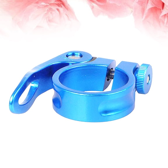 Raindrops Cycling Bike Quick Release Seatpost Clamp for Mountain Bike - 31.8mm (Blue)