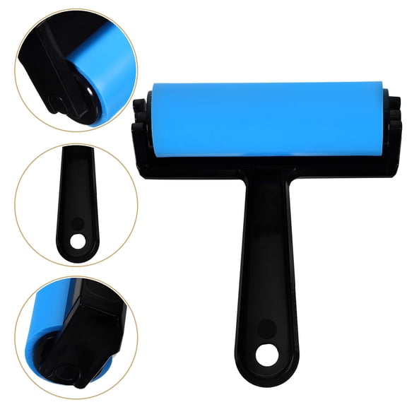 Raindrops Multi Function Blue Drawing Roller for Art Craft and Printing