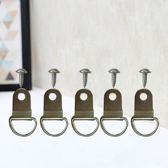 Raindrops D Ring Shape Single Hole Hangers 200Pack for Professional Appearance Home Decoration