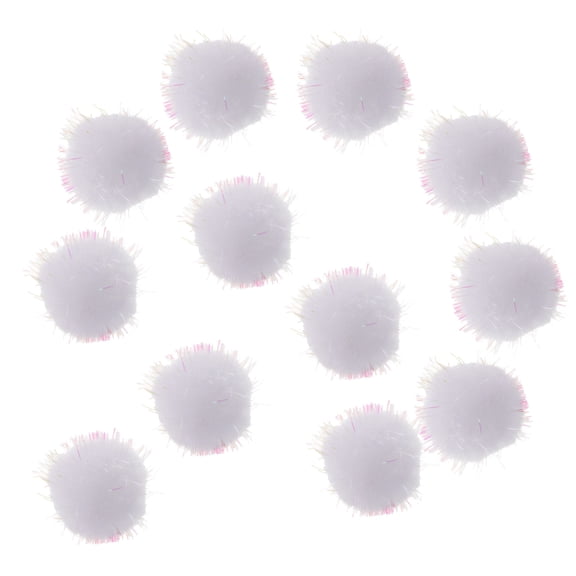 Raindrops 100 White Soft Pom Poms for Crafts, Kids Art Projects, Clothing, Decorations, Supplies