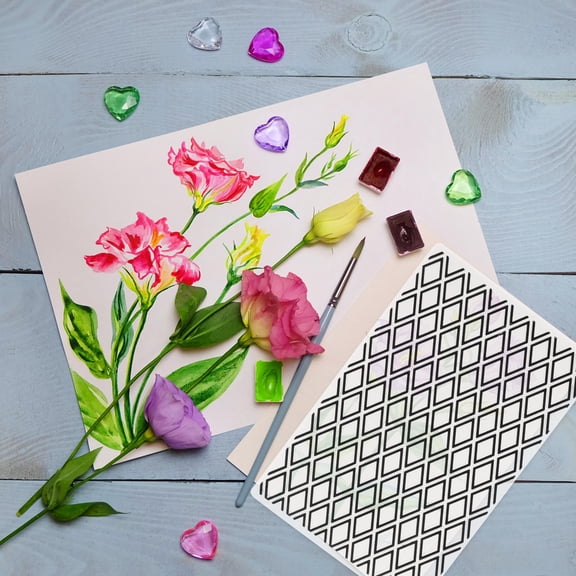 Raindrops DIY Craft Stencil for Embossing Templates Plastic White Perfect for Scrapbooking Album Decoration 3D Design