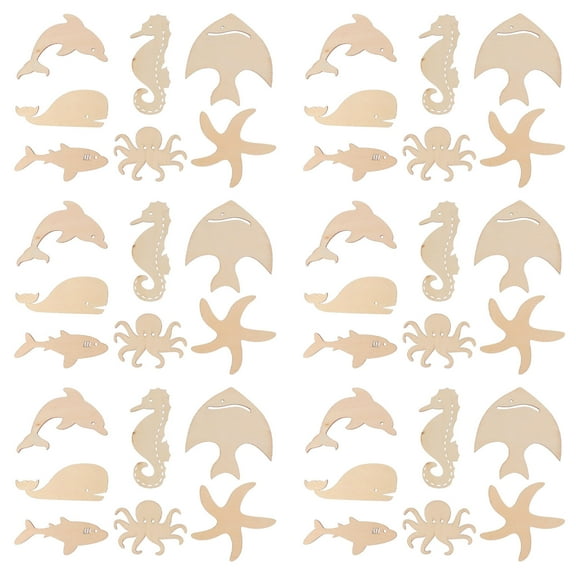 Raindrops DIY Wood Cutout Slice Crafts for Unfinished Paint Projects Assorted Color 70 Pieces