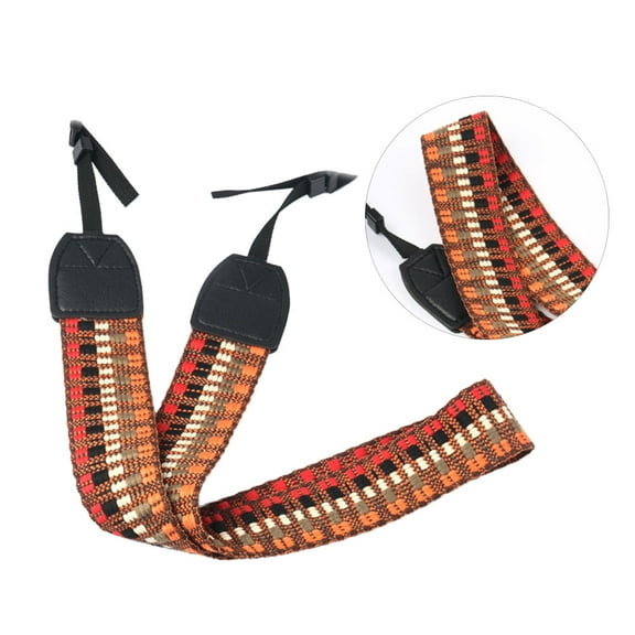 Raindrops DSLR Camera Strap Crossbody Vintage Digital Camera Strap Universal Camera Hanging Strap Camera Strap for Outdoor Travel (Orange)