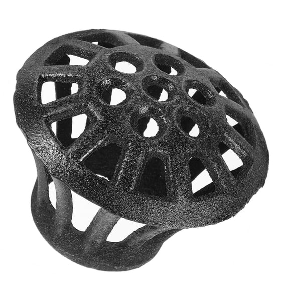 Raindrops Dark Grey Cast Iron Gutter Downspout Guard Leaf Guard for Daily Use Easy to Install 11.5 x 11.5 Inches