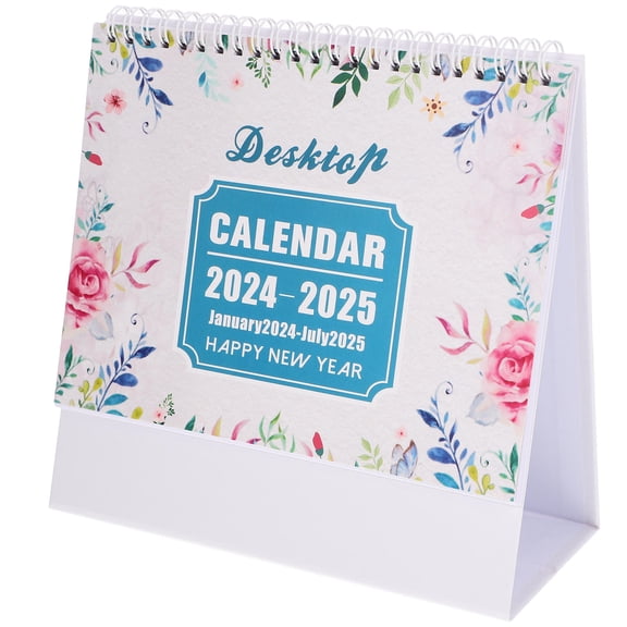 Raindrops  Decor English Version Desk Calendar Reusable Office