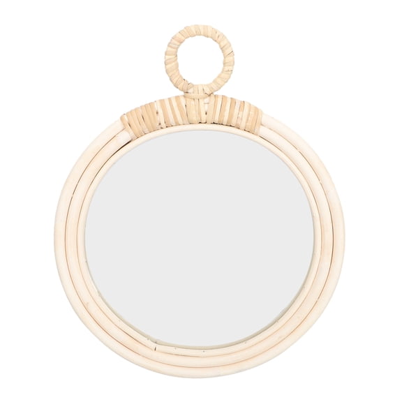 Raindrops Decor Mirror Exquisite Wall Art for Makeup Made of High BeigeThis title14.96X12.60X0.59in