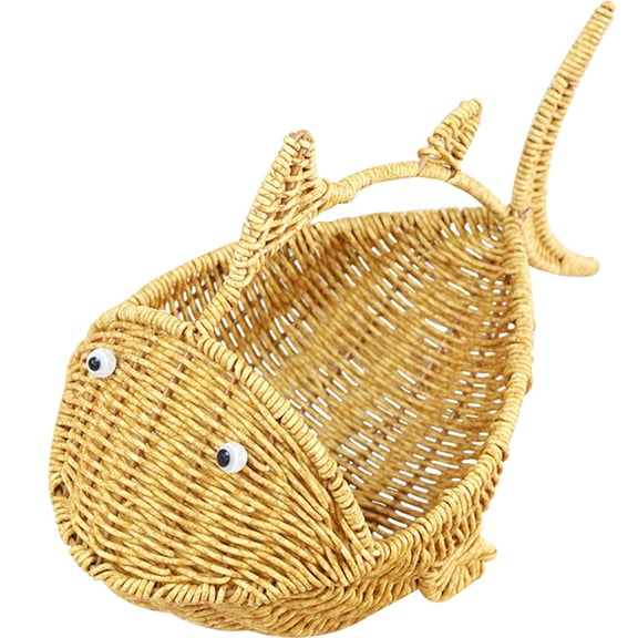 Raindrops  Decorative Basket Fruit Tray Cartoon Fish Storage