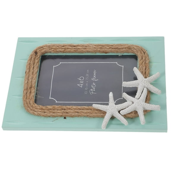 Raindrops  Decorative Beach Frame Wall Mount Photo Decoration Sky-blue