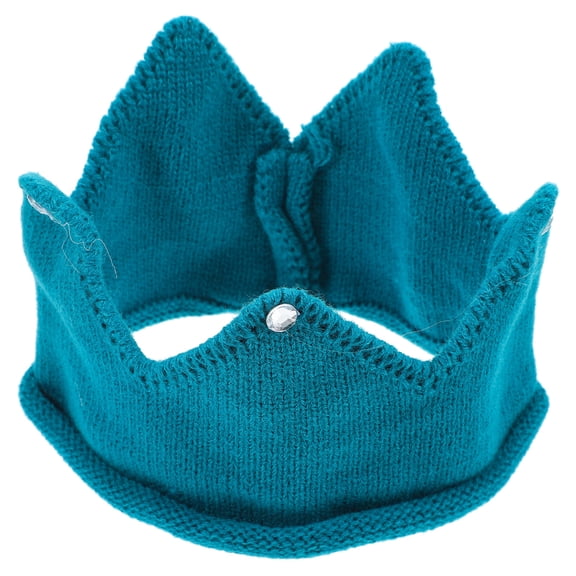 Raindrops Decorative Birthday Hat For Kid Knitted Blue 1Set