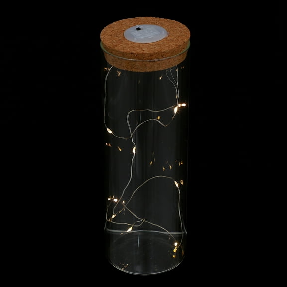 Raindrops 1Pack Decorative Glass Bottles with Light for Giving and Home Decor