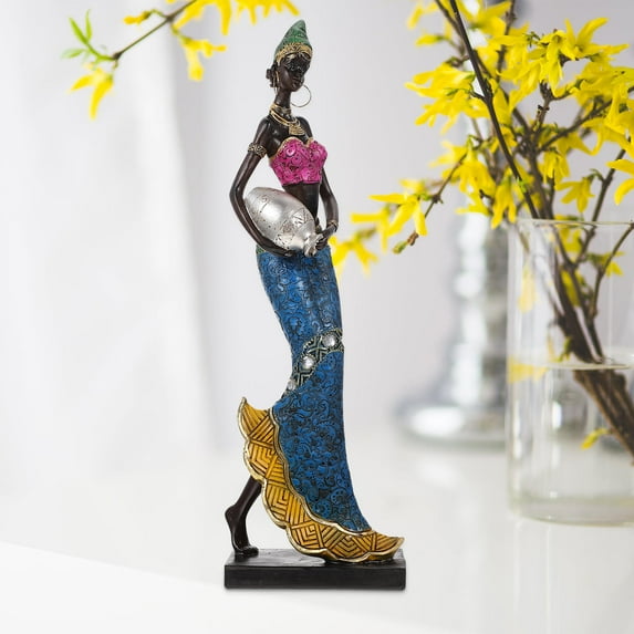 Raindrops Decorative Desert Figurines Ornaments Lady Figure Sculpture