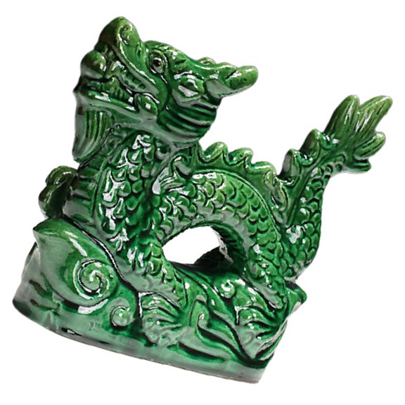 Raindrops Decorative Dragon Figurine Dragon Ornament Ceramic Dragon Craft Home Office Decor