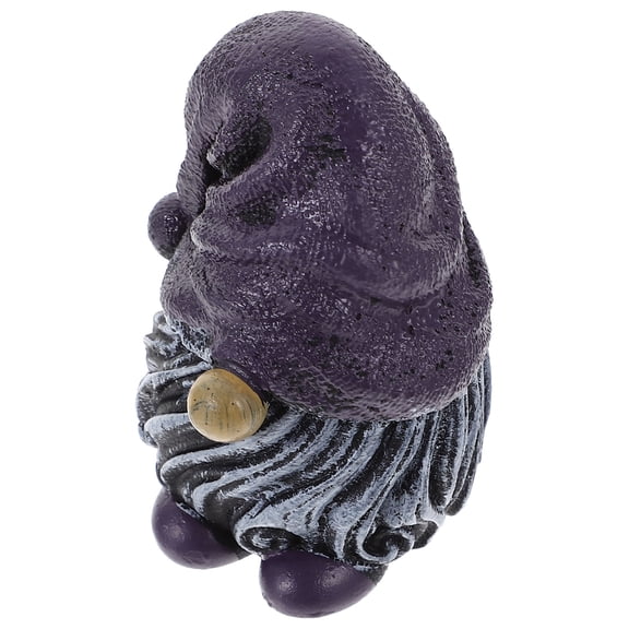 Raindrops desktop resin ornaments Gnome Figurine Purple 1 PCS for Festival Scene Decor