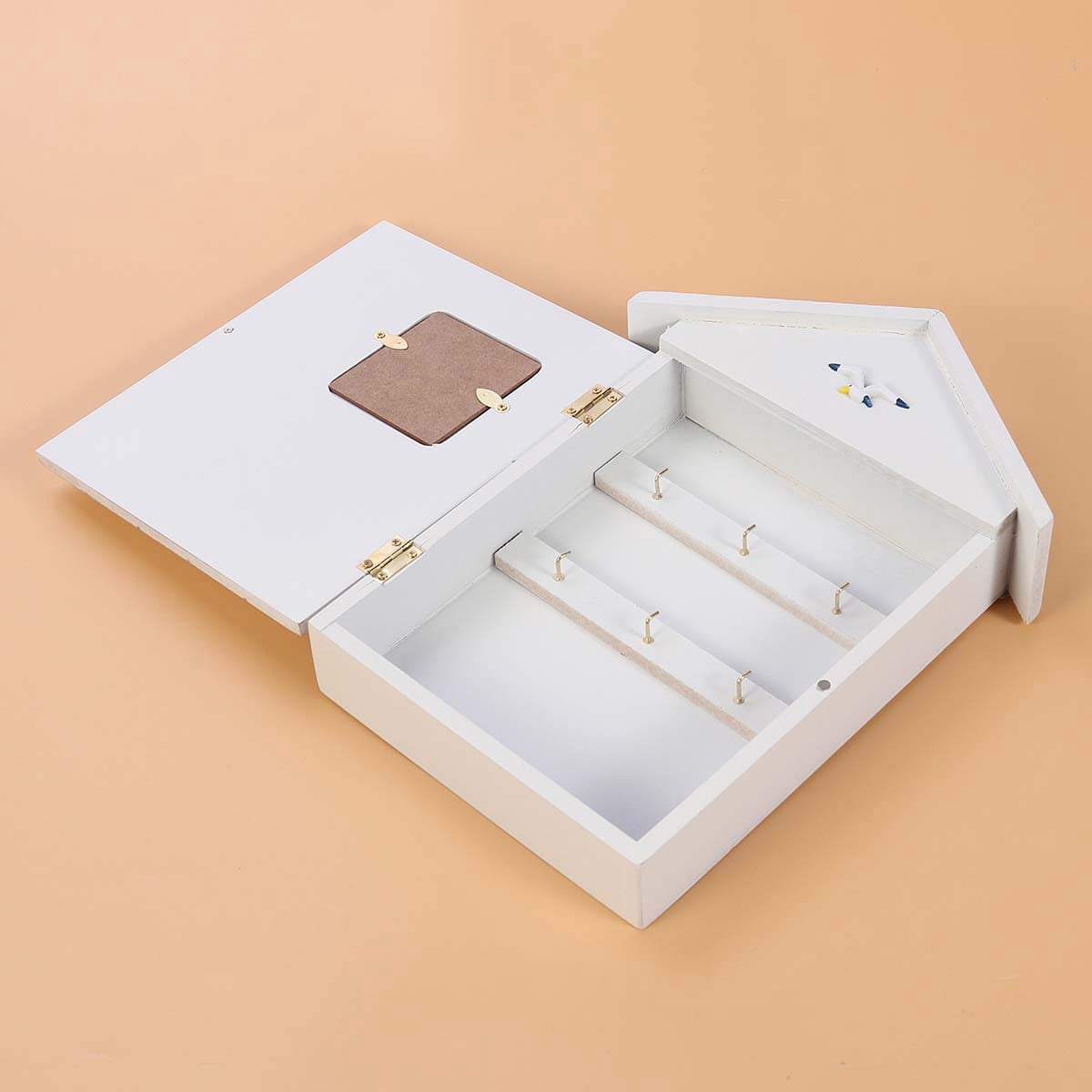 Raindrops Decorative Wall-Mounted Key Cabinet Box Organizer for Home Entryway Storage and Room Decoration