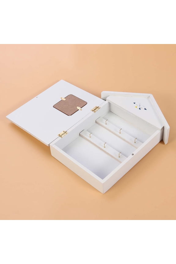 Decorative Wall-Mounted Key Cabinet Box Organizer for Home Entryway Storage and Room Decoration