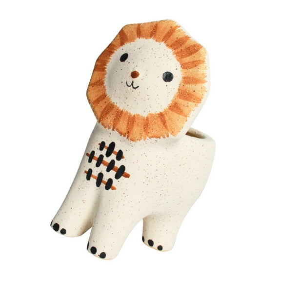 Raindrops Decorative Pottery Ceramic Flowerpot 16.5X21CM Yellow