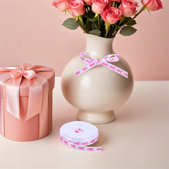Raindrops Craft Ribbon Bundles for Wrapping, Decorations, and Cancer Awareness Events