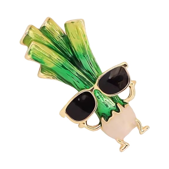 Raindrops Vegetable Brooch Pin Multi Alloy Metal Accessory for Various Occasions