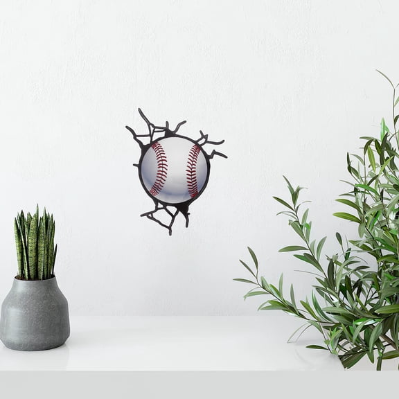 Raindrops Assorted Color Baseball Wall Decal Decorative Sports Sticker for Living Room