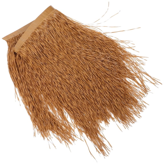 Raindrops Brown Artificial Thatch Roof Panel for Farmhouse Garden Decor, Weather Resistant, Easy Installation