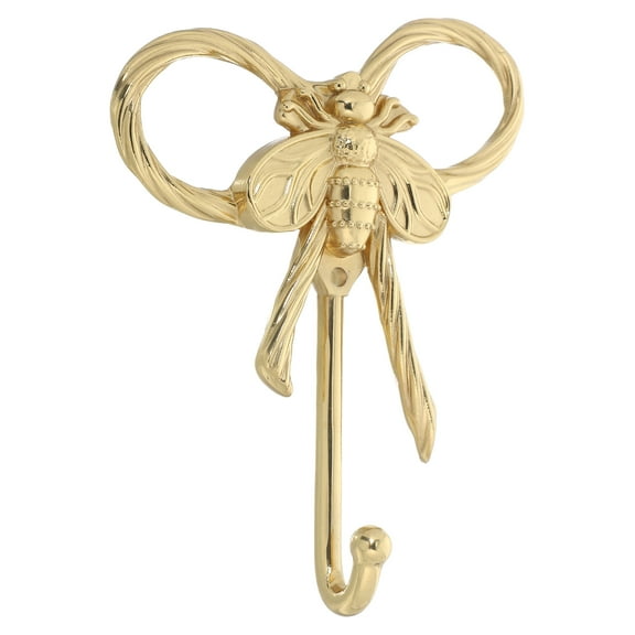 Raindrops Brass Wall Hooks in Finish - Decorative Coat Hangers for Bathroom, Entryway, Bedroom Organization