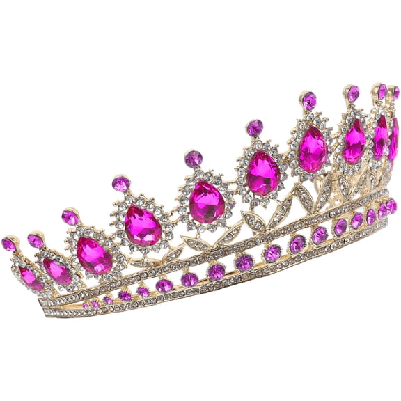 FOMIYES Elegant Rhinestone Bridal Headband, Rosy Alloy Hair Accessory for Weddings, Banquets, Proms, and Special Events