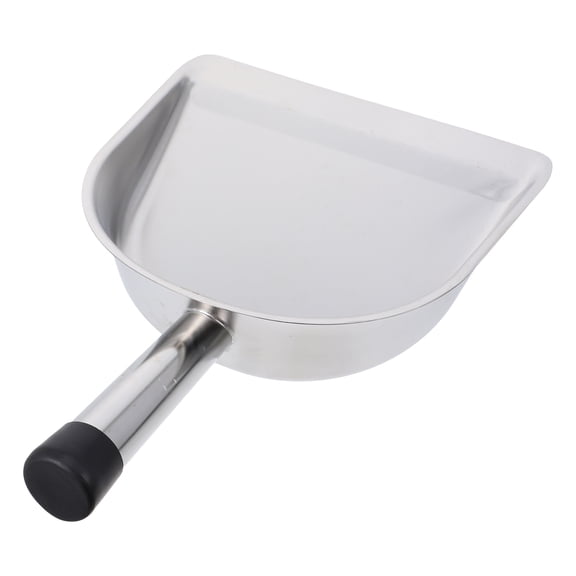 Raindrops Stainless Steel Desktop Dustpan with Baseboard for Office and Home Use, and Easy to Clean