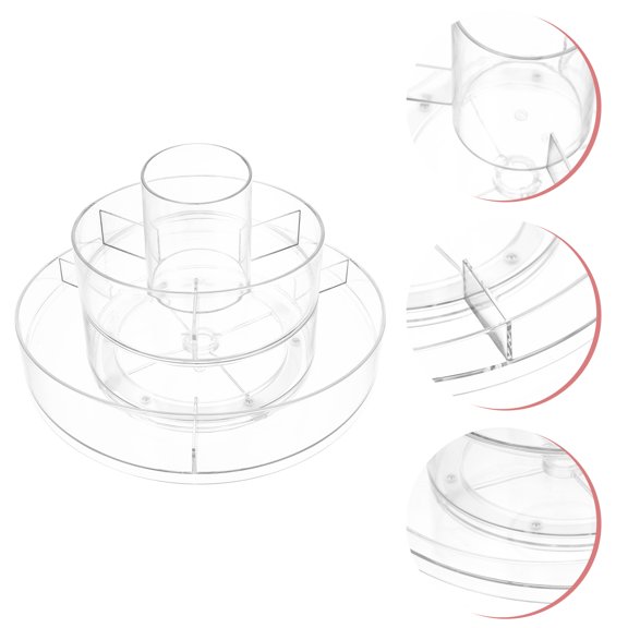 Raindrops Desktop Cosmetics Rack Rotatable Cosmetics Stand 360 Degree Rotating Makeup Organizer