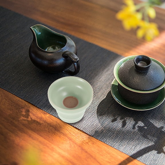 Raindrops Desktop Household Ceramic Tea Strainer Tool Stylish Design Loose Leaf Tea Infuser Device For Office House For Daily Making