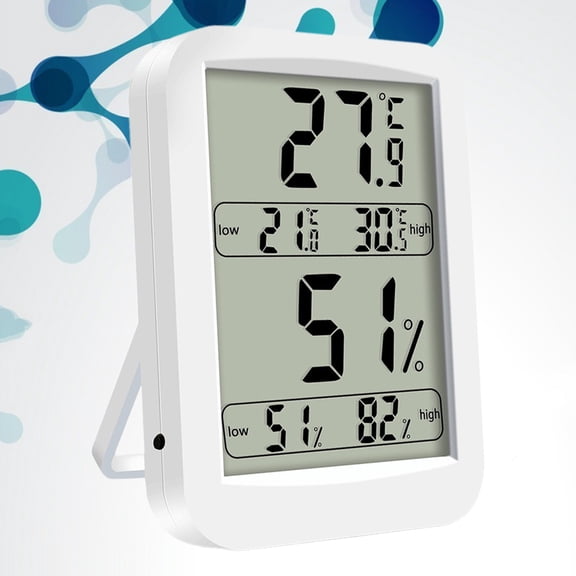 Raindrops Desktop Temperature Monitor 1Pack Digital Hygrometer for General Users Suitable for Office Use