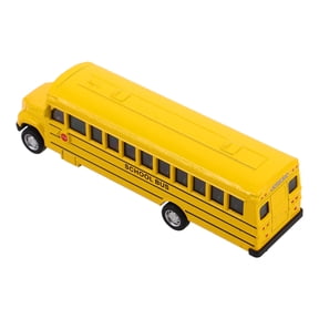 Raindrops Die Cast Metal Toy School Bus Car Decorations for Kids Campus Play and Collectible Vehicles