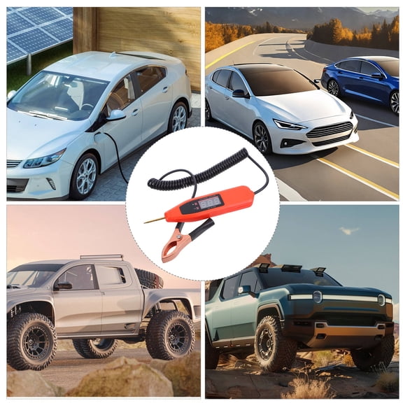 Raindrops Car Voltage Tester Pen Digital Display Electric Circuit Tester Portable Automotive Electrical Testing Tool