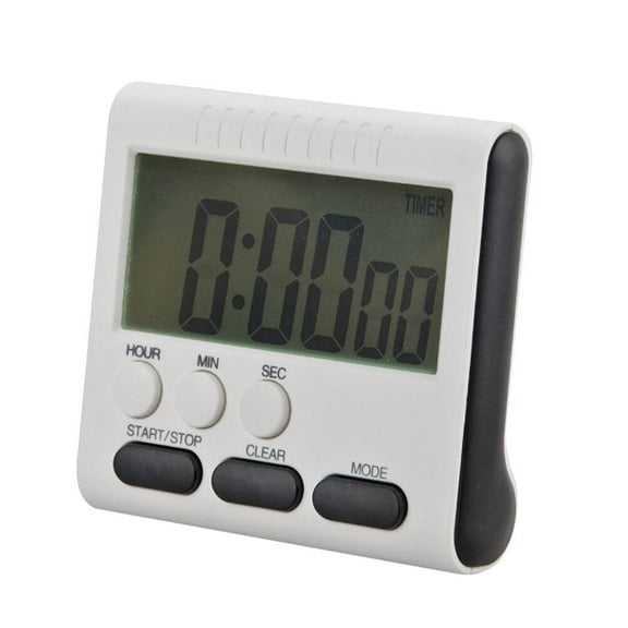 Raindrops Black Digital Kitchen Alarm Clock Timer Loud Alarm Large LCD Screen for Time Reminding