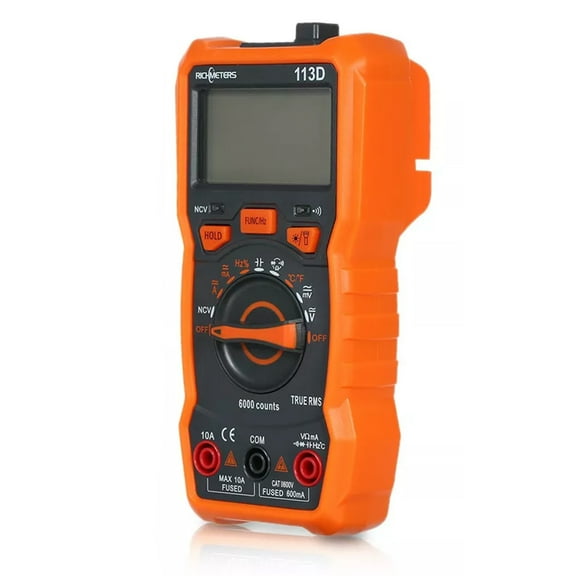 Raindrops Digital Multimeter AC DC Voltmeter Ohm Amp Meter Temperature Outlet Tester NCV Electrical Tester with Magnetic Resistance Meter