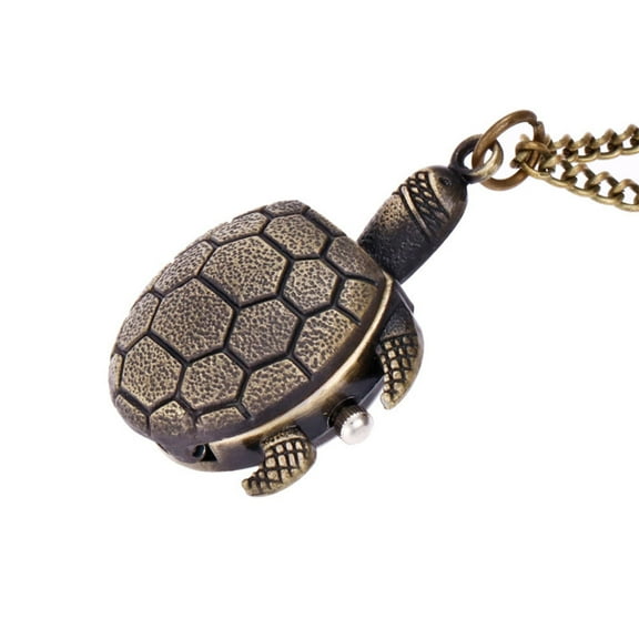 Raindrops Digital Watch Necklace Chain Quartz Watches Colleague Gift Turtle